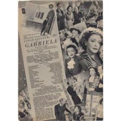 Filmprogramma: "Gabriela", Zarah Leander