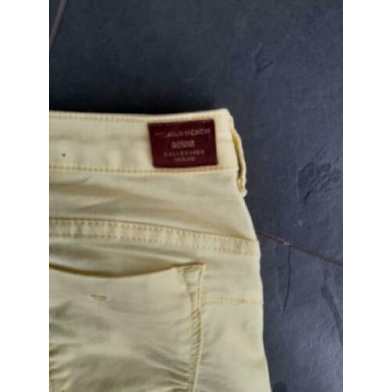 Silvian Heach lichtgele jeans katoen strech maat 30 nieuw