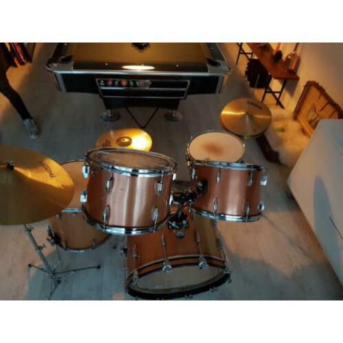 Oldscooldesign Vintage Hamma EMI drumstel in goede staat
