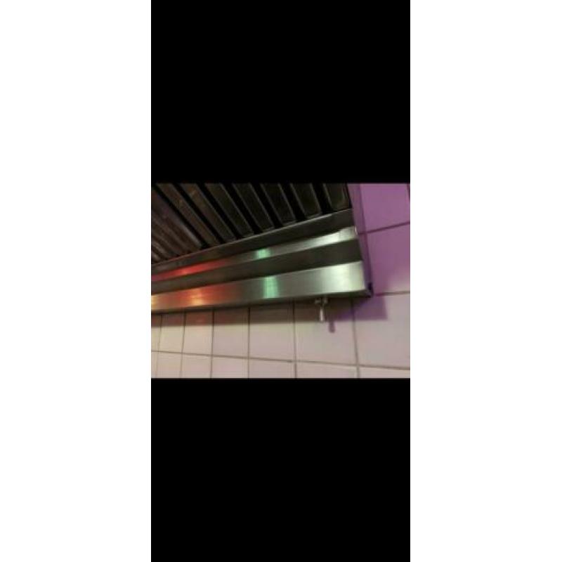 Professionele horeca afzuigkap + gasplaat