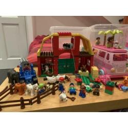 Duplo sets Assepoester, Dora, Ariël & Boerderij