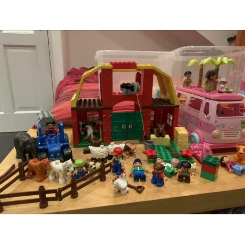 Duplo sets Assepoester, Dora, Ariël & Boerderij