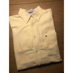 Tommy Hilfiger overhemd blouse. Maat: L. Kleur: Geel.