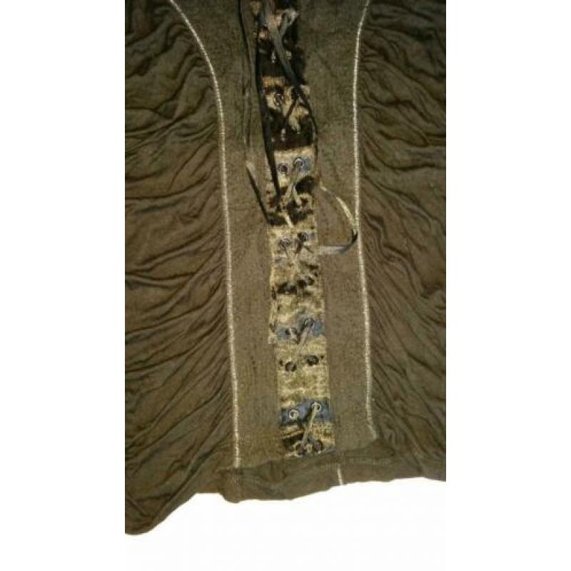Nette git-zwarte top, mt m