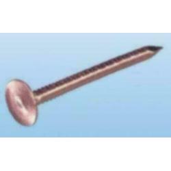 50-100 st diverse rood koperen nagels van 25- 30- 35 mm lang