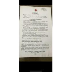US Red Cross pamflet ww2 homefront