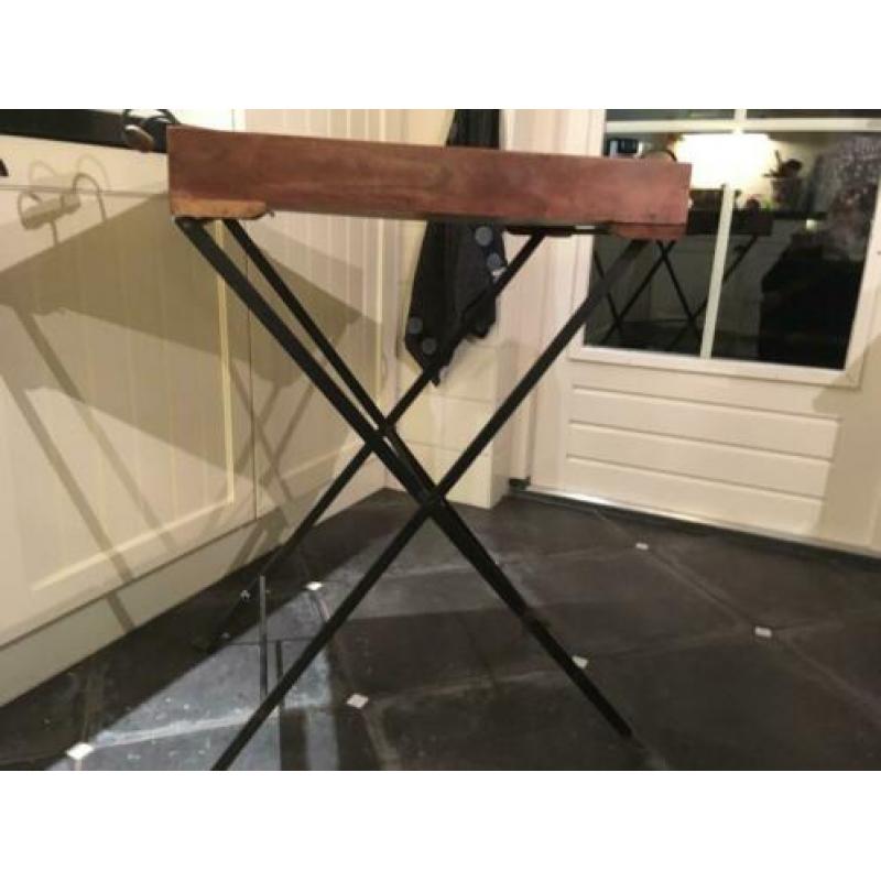 Old Wood dienblad op standaard