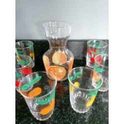 Retro /vintage dienblad /riet