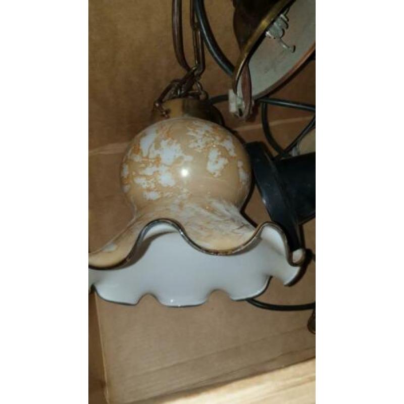 2 mooie hanglampen! vintage / brocante