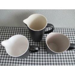 Drie Mooie Vintage Kannen Retro Melkkan