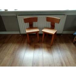 Kinder stoeltjes antiek vintage jaren 60 hvd Woude