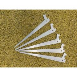 Rails 200 cm + 40 cm metalen plankhouders