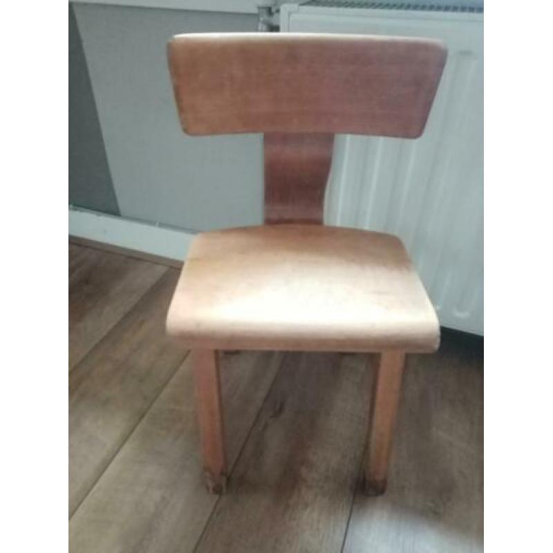Kinder stoeltjes antiek vintage jaren 60 hvd Woude