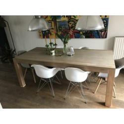 Eikenhouten eettafel 2.20x1.00