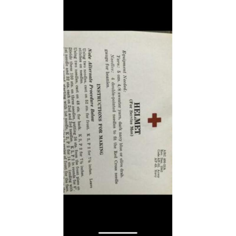 US Red Cross pamflet ww2 homefront