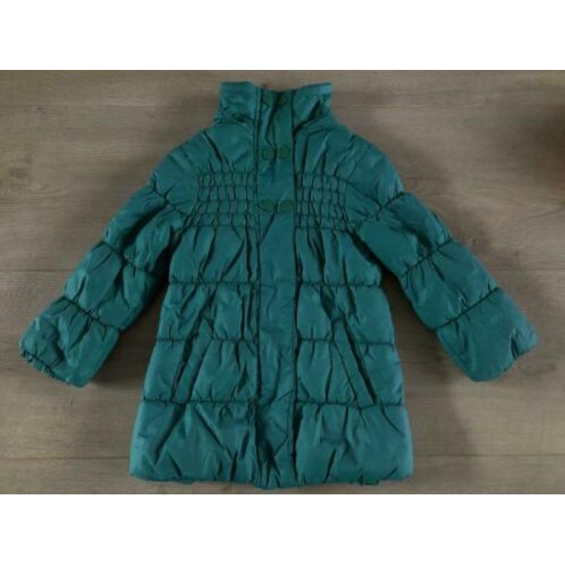 Jilly winterjas jas groen capuchon - maat 92 98