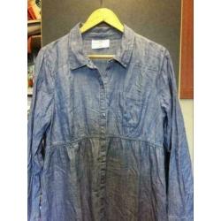 H &m denim tuniek, maat; m/l