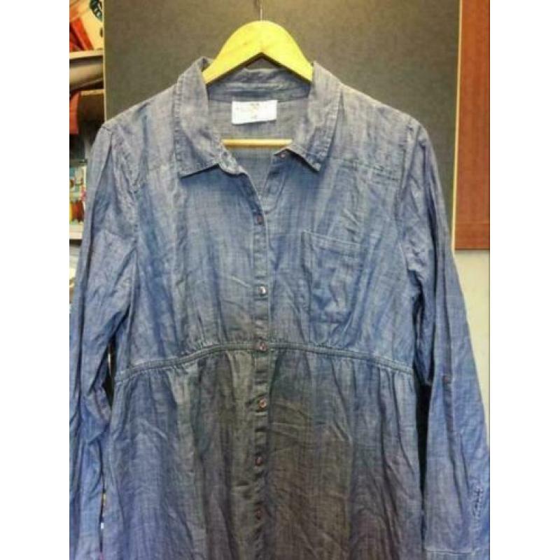 H &m denim tuniek, maat; m/l