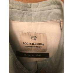 Scotch & Soda Amsterdams Blauw overhemd. Maat: S