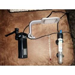 10 liter aquarium met nodige toebehoorde