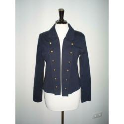 blauw ROZES OF AVALON vest jasje mt. M van college style