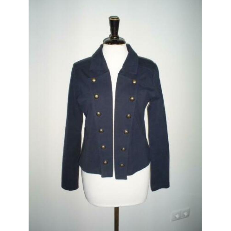 blauw ROZES OF AVALON vest jasje mt. M van college style