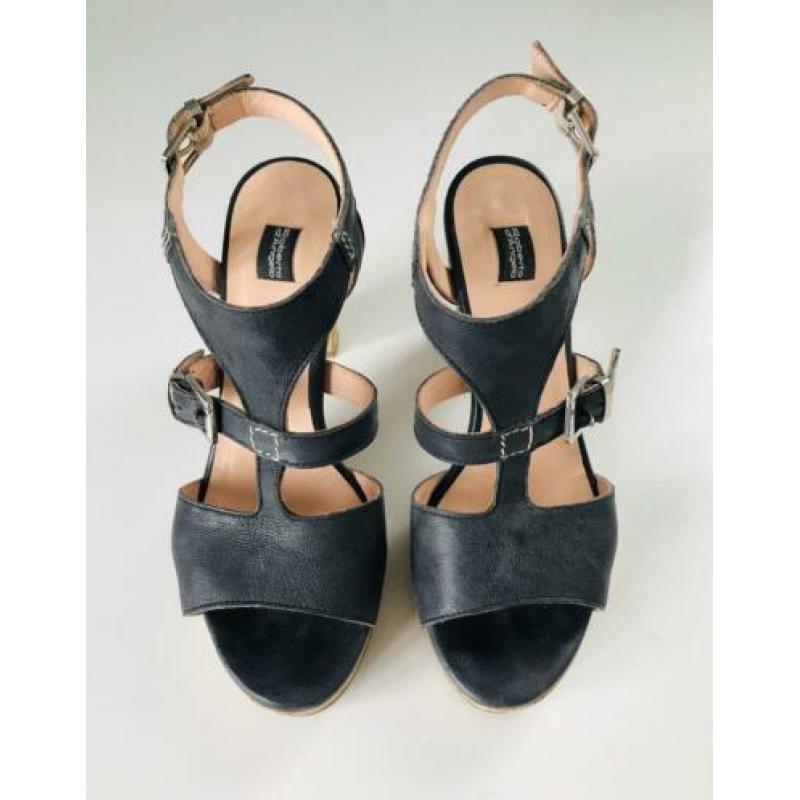 ROBERTO D’ANGELO sandalen met hoge hak, donkerblauw, maat 38