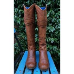 SPM bruin leren laarzen, mt. 38