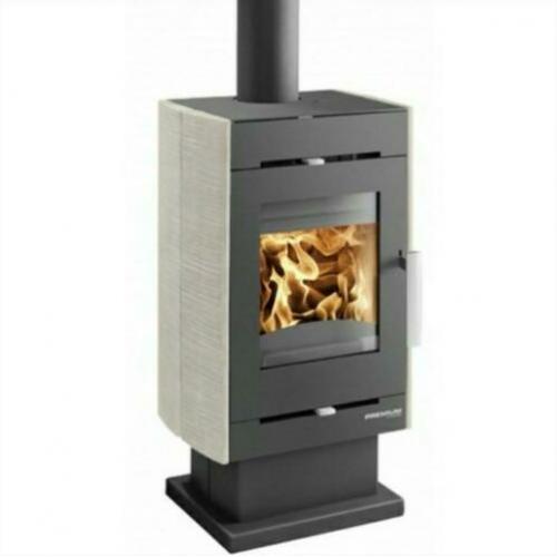AANBIEDING Houtkachel Zeta van Haas & Sohn met groot Raam