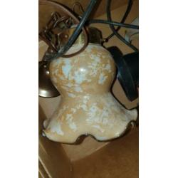 2 mooie hanglampen! vintage / brocante