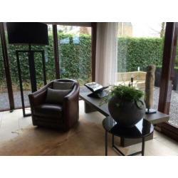 Lederen fauteuil fauteils stoelen