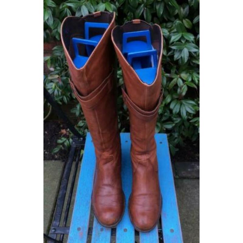 SPM bruin leren laarzen, mt. 38