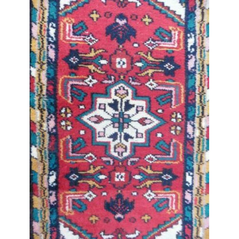 Vintage perzisch India tapijt 125 x 67 cm
