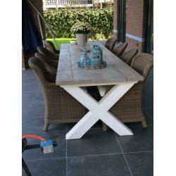 Robuuste tuin tafel 360 cm