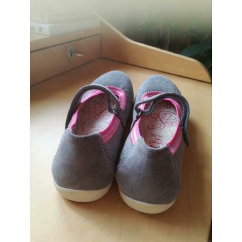 Leren ballerina's