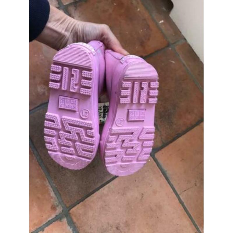 Playshoes regenlaars + sterren roze mt 21