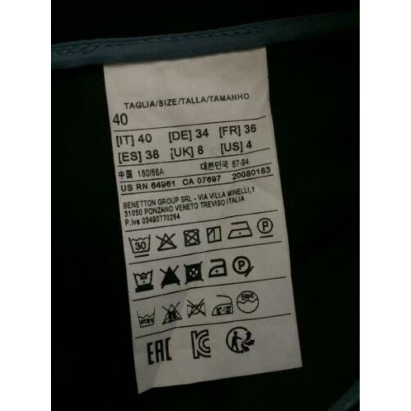 Zwarte pantalon Benetton maat I40 NL 34 - 36