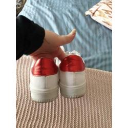 Poelman sneaker wit leer mt 38 als nieuw