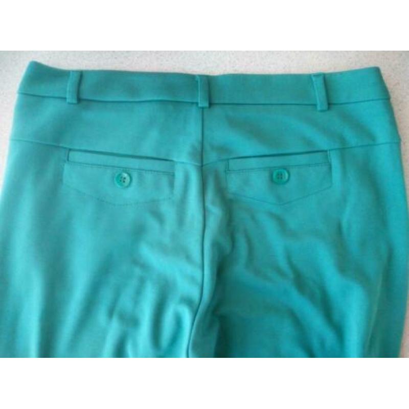 Nieuw! DIDI Stretch broek paardrijdbroek Turqoise + bies 34