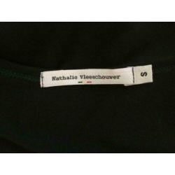 Zwart t-shirt met diepe halslijn Nathalie Vleeschouwer - S