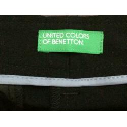 Zwarte pantalon Benetton maat I40 NL 34 - 36