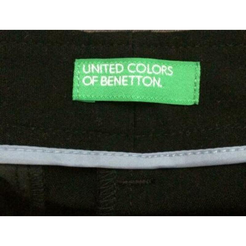 Zwarte pantalon Benetton maat I40 NL 34 - 36