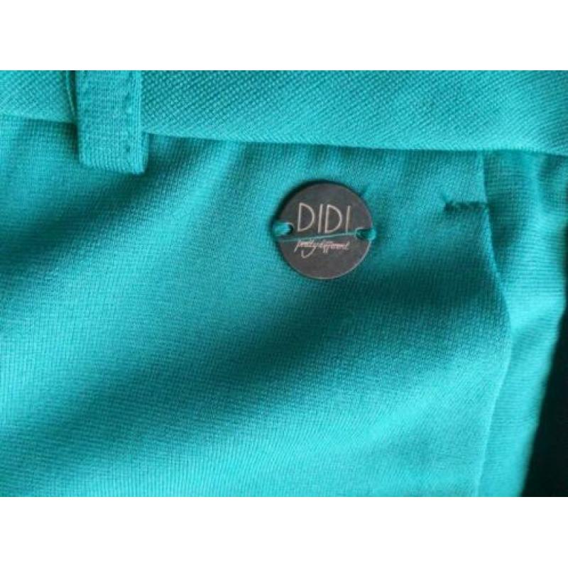 Nieuw! DIDI Stretch broek paardrijdbroek Turqoise + bies 34