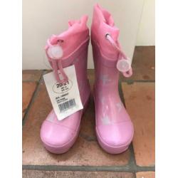 Playshoes regenlaars + sterren roze mt 21