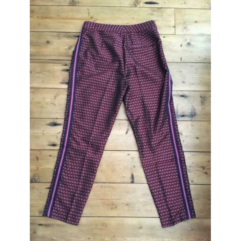 NIEUW: Zara Broek Pantalon Streep Rood Maat S