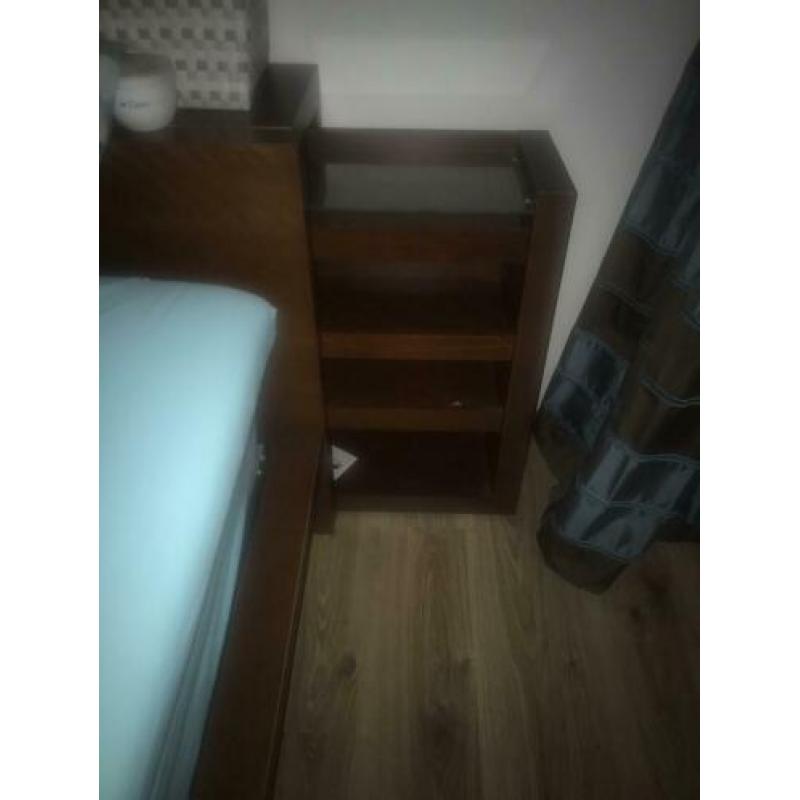 Malm ikea bedombouw met uitschuifkast 160x220