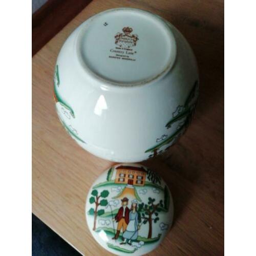 Antiek porselein Engelse Gemberpot Mason's ironstone