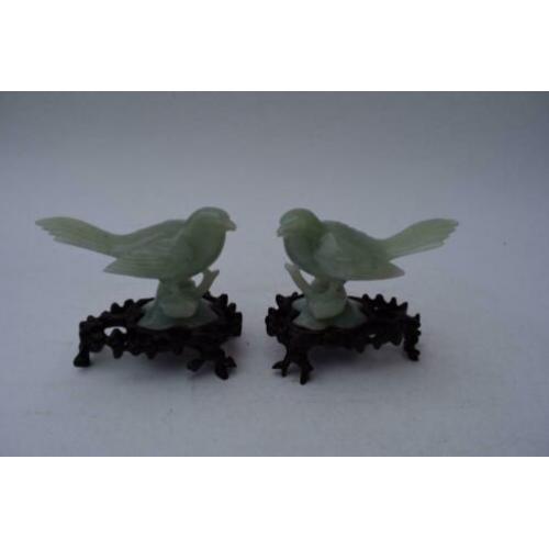 Chinees jade stel vogels