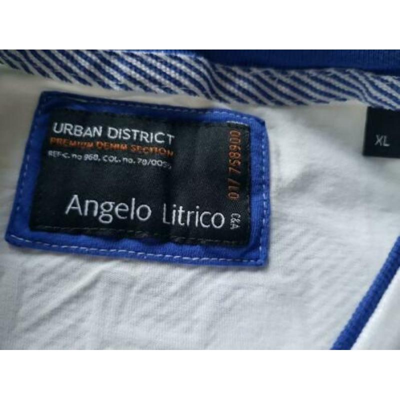 ANGELO LITRICO wit T-shirt met opdruk maat XL (KG228)