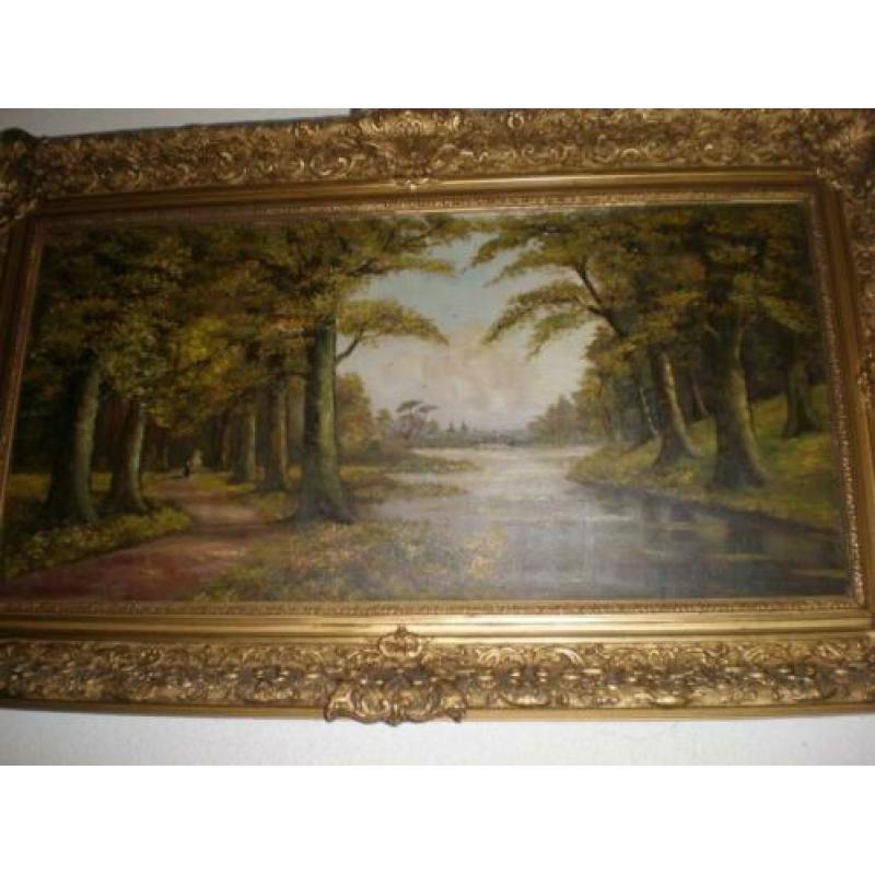 N van yperen. Schilderij afmeting buitenkant lijst101x61 cm